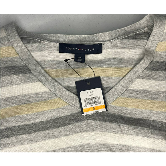Tommy Hilfiger women's sweater light weight pullover v neck long sleeve NWT S - Picture 3 of 5